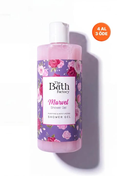 THE BATH FACTORY Marvel Rose مرطوب‌کننده و مغذی ژل دوش 400 میلی‌لیتر