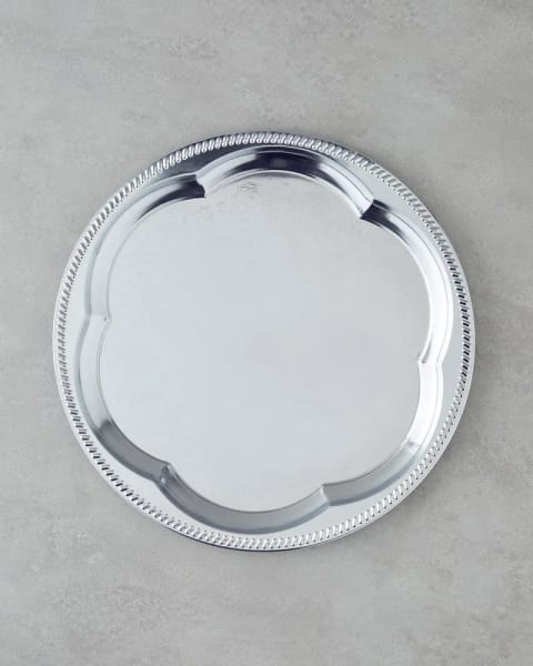 سینی فلزی Noble ۳۵ سانتی‌متری Silver