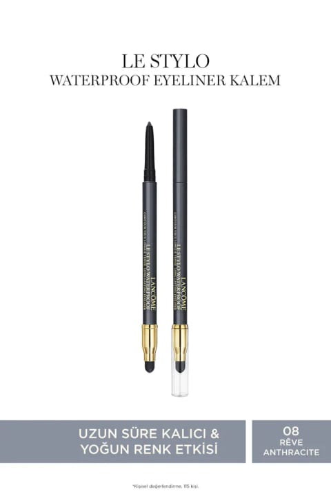 Lancome Le Stylo مداد چشم ضد آب 08 Rêve Anthracite 3614273436427
