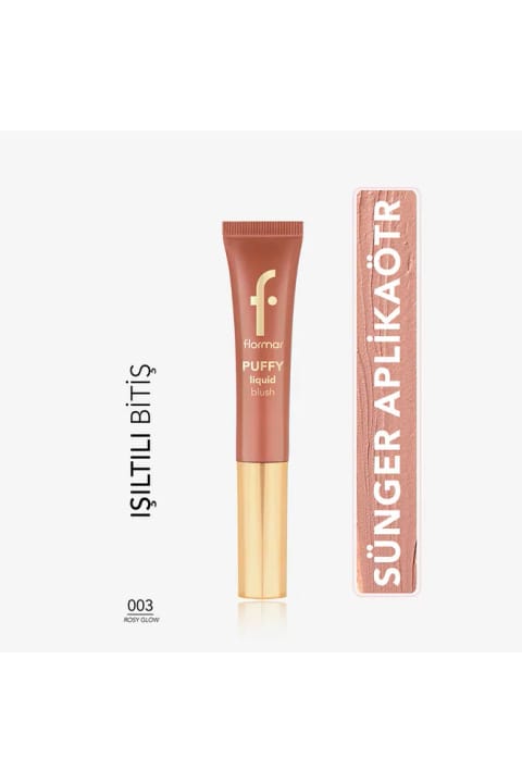 رژگونه مایع پفی فلورمار شماره 03 رزی گلو