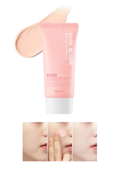 Missha A'PIEU Pure Block Tone-Up Sun SPF50+ روشنکننده