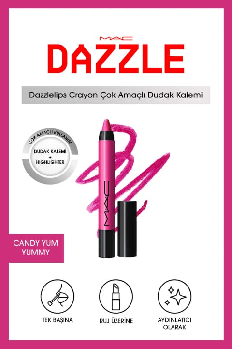 مداد لب درخشان M.A.C Dazzlelip Crayon - Chandelier