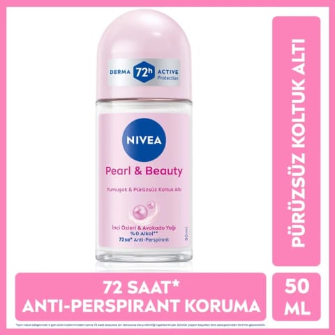 Nivea دئودورانت رولی زنانه Pearl & Beauty 50 میلی‌لیتری