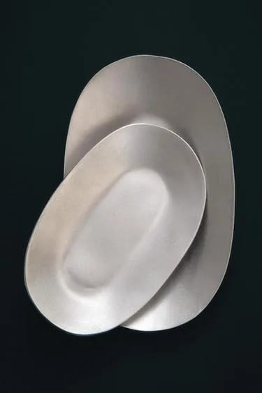 سینی فلزی بیضی