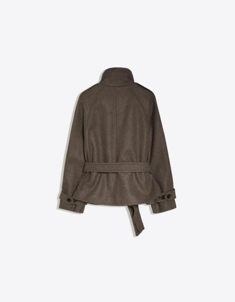 بارانی ترنچ یقهای Funnel Neck