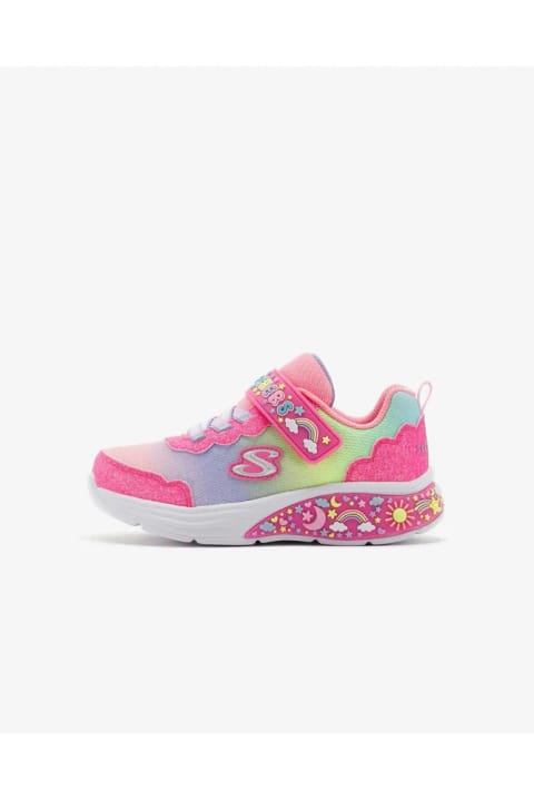 SKECHERS MY DREAMERS کفش اسپرت دختر بچه صورتی چراغدار 303157N PKMT