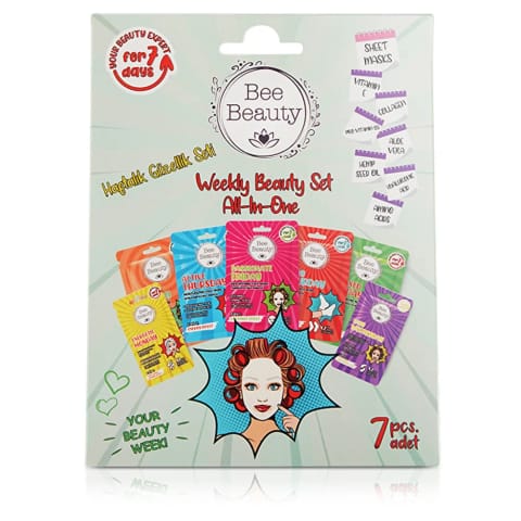 Bee Beauty ست هفتگی مراقبت 7 عدد ماسک