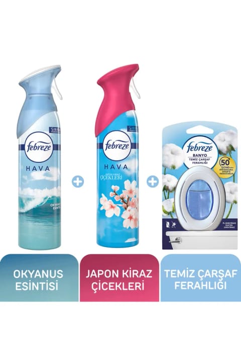 فبریز خوشبوکننده هوا اقیانوس + شکوفههای گیلاس ژاپنی + حمام