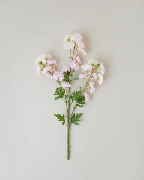 گل مصنوعی تک‌شاخه Pongee ۷۸ سانتی‌متری صورتی روشن