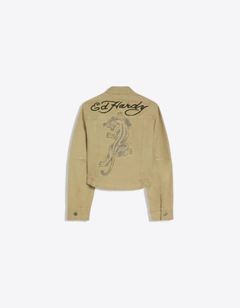 ژاکت گلدوزیشده ED HARDY X BERSHKA