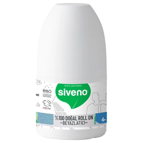 Siveno دئودورانت رولی زنانه با اثر روشنکنندگی ۱۰۰٪ طبیعی ۵۰ میلیلیتر