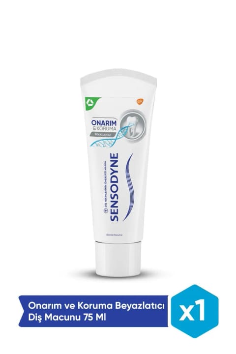 Sensodyne ترمیم و محافظت سفیدکننده خمیر دندان ۷۵ میلی‌لیتر