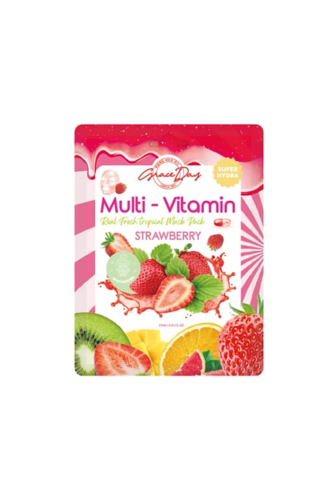 Grace Day Multivitamin Strawberry Intensive Moisturizing Sheet Mask