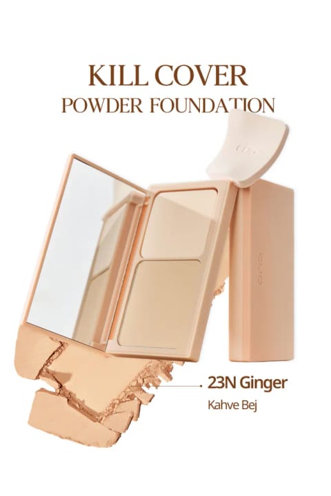 پودر فونداسیون CLIO Kill Cover با بافت سبک و پایانی مات — 23n Ginger