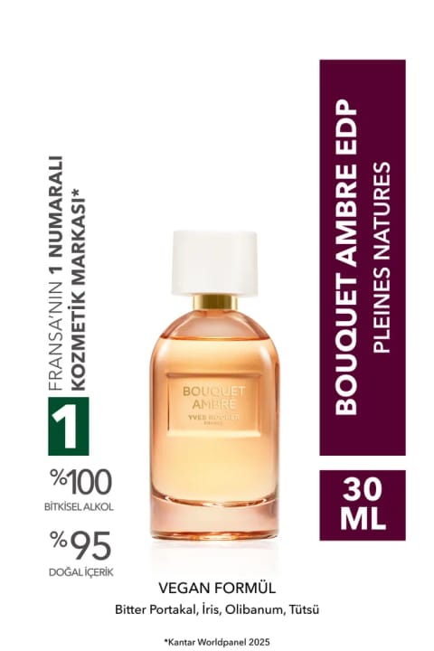 Yves Rocher ادوپرفیوم Bouquet Ambre — Pleines Natures وگان ۳۰ میلیلیتر