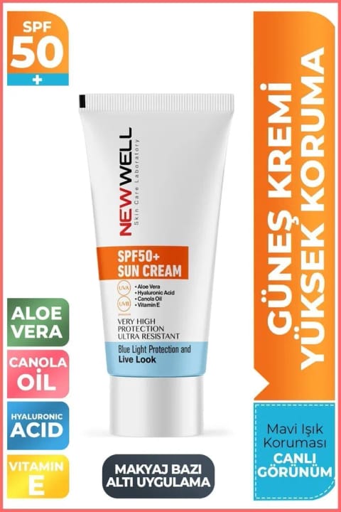 کرم ضد آفتاب نیوول با محافظت بالا SPF 50+ آلوئه ورا