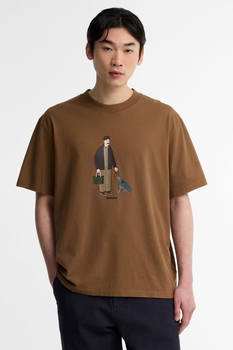 تیشرت Barbour Fordyce مدل BR91 رنگ Sepia