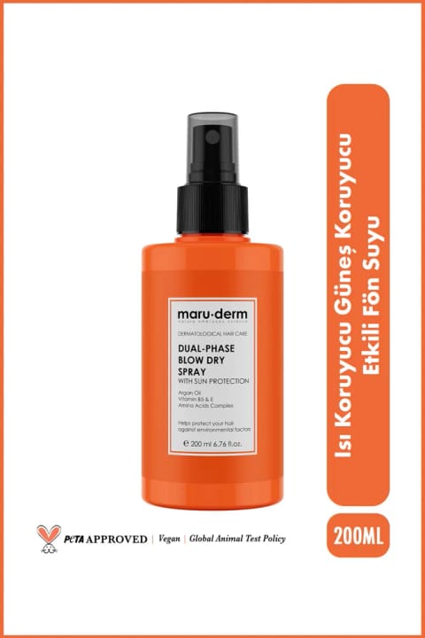 Maru.Derm اسپری محافظ حرارت و ضدآفتاب دو فاز ۲۰۰ میلی‌لیتر | همه...