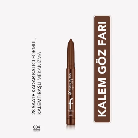 Flormar Extreme Tattoo Mat ژل خط چشم اتوماتیک 004 موکا