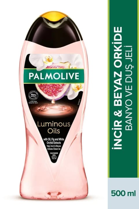 Palmolive Luminous Oils ژل حمام و دوش با عصاره انجیر و ارکیده سفید ۵۰۰ میلیلیتر