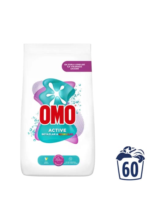 OMO Active سفید و رنگی پودر شوینده ۹ کیلوگرمی