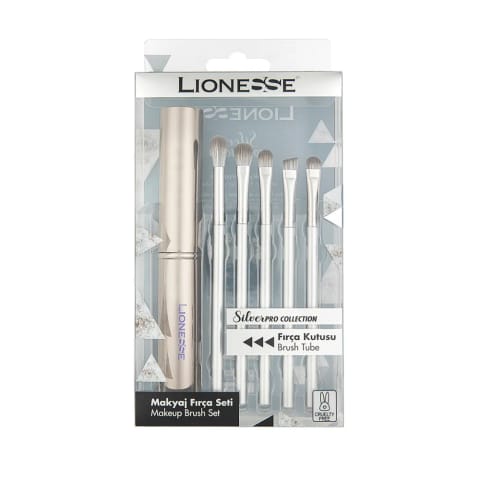ست براش آرایش چشم Lionesse SilverPro 5142