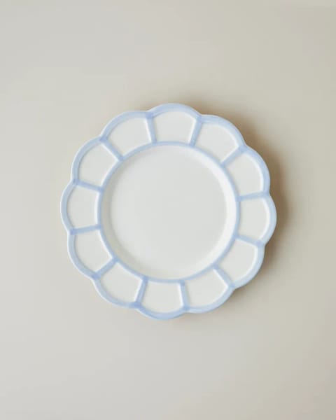 بشقاب پاستا Soft Cloud Stoneware ۲۱ سانتی‌متری آبی روشن