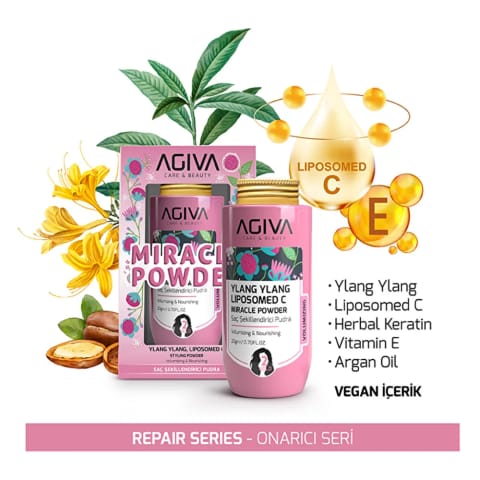 Agiva Ylang Ylang Lipozomed C Miracle پودر حجمدهنده مو ۲۰ گرم