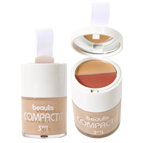 Beaulis Compact It فونداسیون و رژگونه و کانسیلر 115 Natural Beige