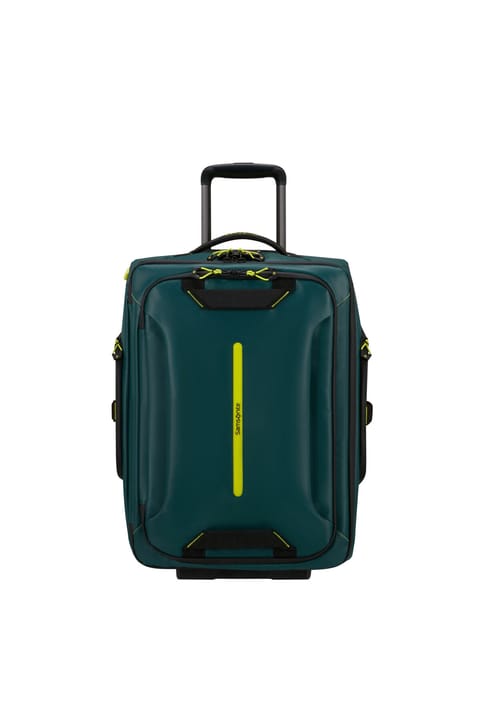 چرخدار Samsonite سبز Ecodiver - چمدان دافل ۲ چرخ ۵۵ سانتیمتری کابینسایز ۱۵.۶ اینچی