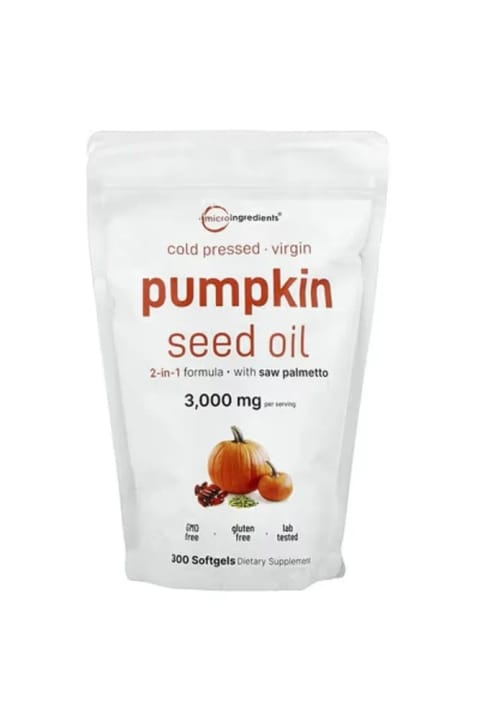 روغن تخمه کدو Micro Ingredients، پرس سرد، ۳۰۰ سافت‌ژل از DaphneLabs