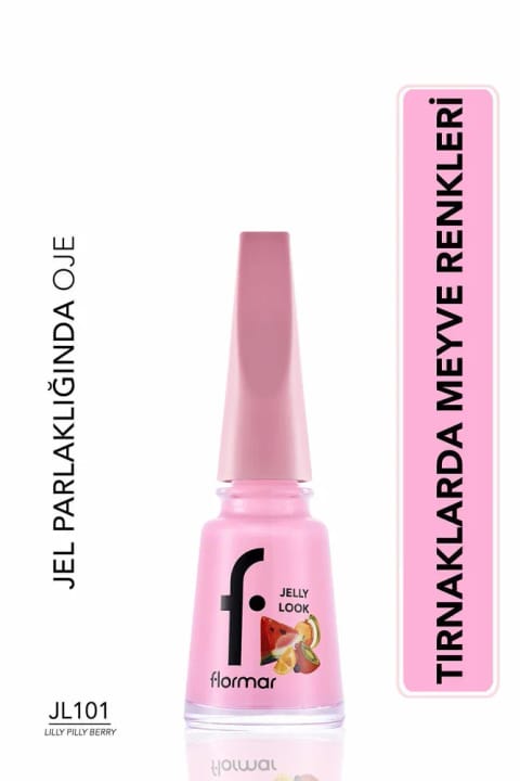 Flormar Jelly Look ژلگونه لاک با رنگدانه بالا و براق