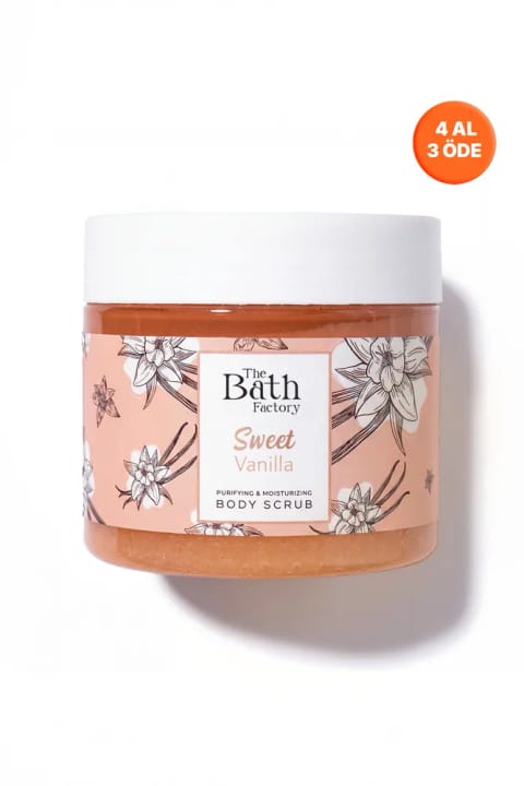 THE BATH FACTORY مرطوبکننده و پاککننده وانیل شیرین بادی اسکراب 300 گرم