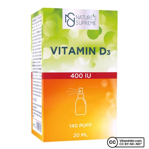 Nature's Supreme Vitamin D3 400 IU 20 میلیلیتر اسپری و قطره