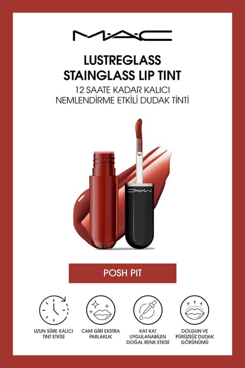 M.A.C Lustreglass StainGlass Lip Tint - آبرسانی ماندگار تا ۱۲ ساعت