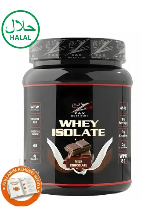 zax nutrition زد اکس Whey Isolate طعم شکلات شیری 450 گرم