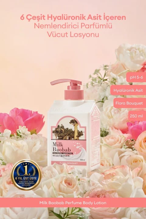 میلک بائوباب لوسیون بدن مرطوبکننده معطر با 6 درصد Hyaluronic Acid