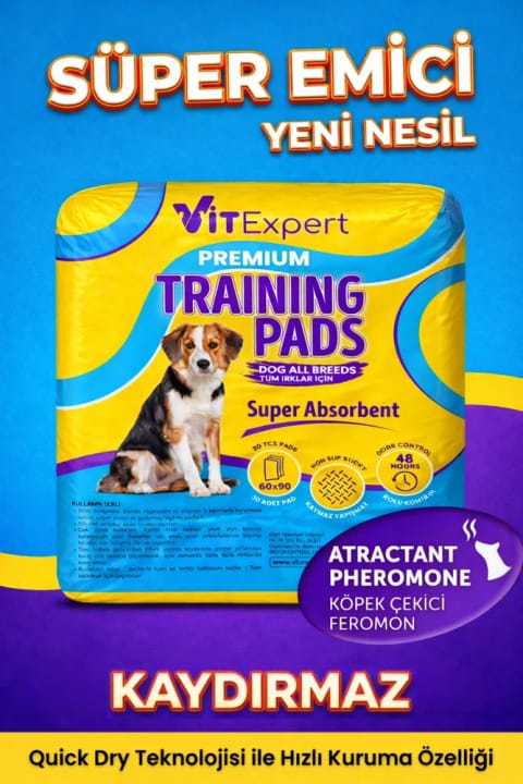Vitexpert پد آموزشی ممتاز با جذب فوقالعاده و ضدلغزش برای آموزش توالت گربه و سگ