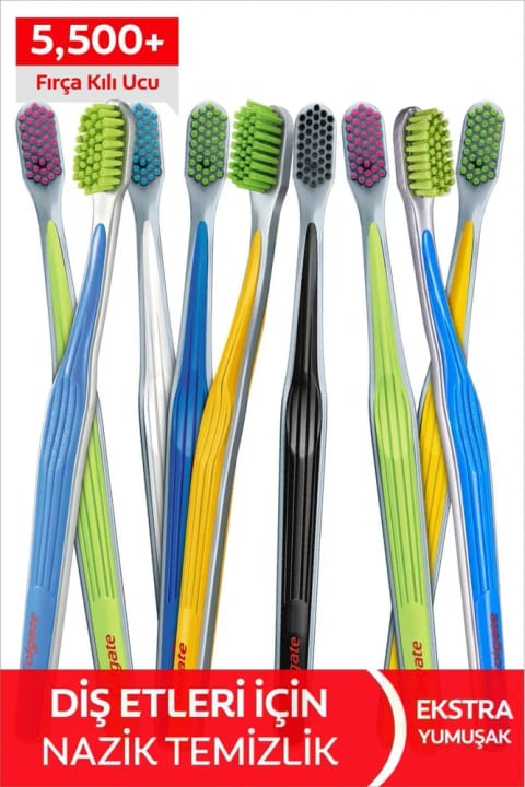 Colgate Ultra Soft مسواک نرم برای تمیز کردن ملایم لثهها