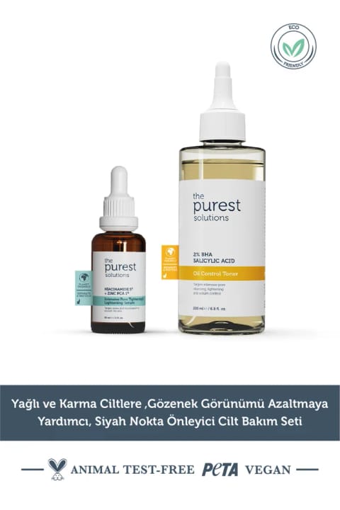 The Purest Solutions سرم و تونر نیاسینامید و BHA برای پوست چرب و مختلط