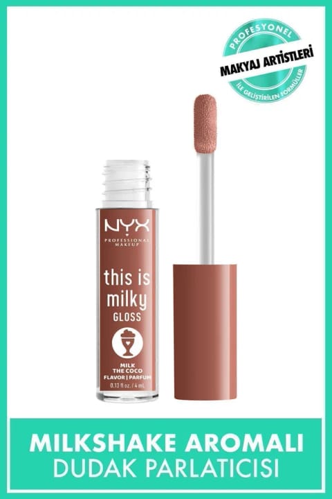 NYX Professional Makeup This Is Milky Gloss رژ لب براق - Milk The Coco