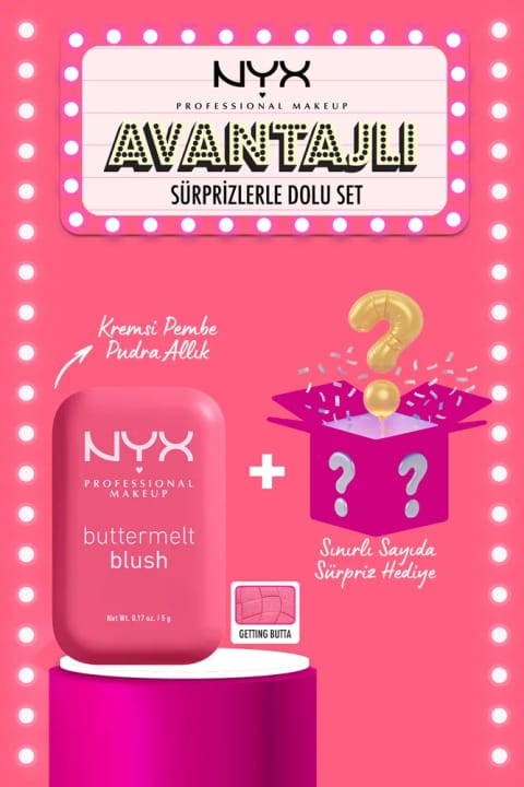 NYX Professional Makeup Buttermelt Blush کرمی پودری رژگونه - 08 Getting Butt...