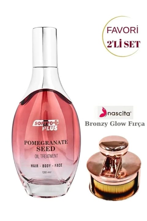 nascita براش گرد فونداسیون Bronzy Glow NASBRUSH0247 & Softto Plus Nar...