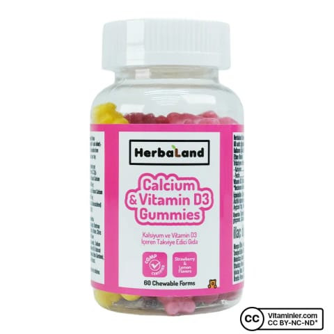 Herbaland Gummy Calcium with D3 60 قرص