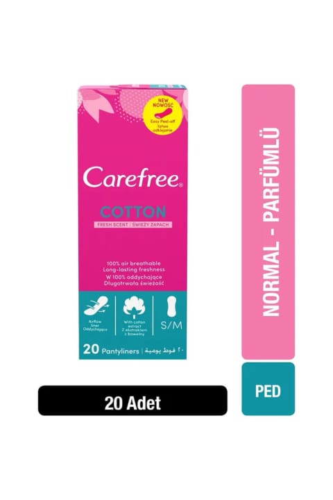 نوار بهداشتی روزانه Carefree Cotton Feel Fresh بسته 20 عددی
