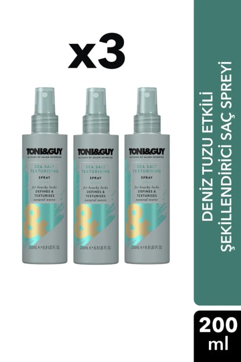 Toni&Guy نمک دریا افکت حالت‌دهنده اسپری مو 3×200 میلی‌لیتر