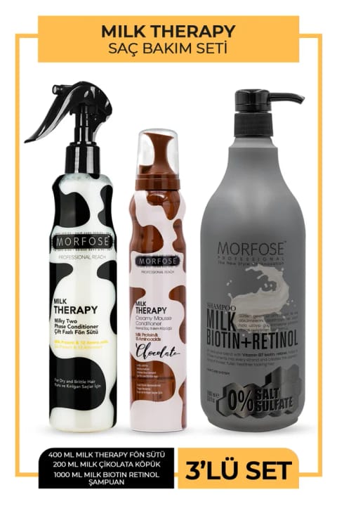 Morfose Milk Therapy شکلاتی ست مراقبت فوق العاده مو