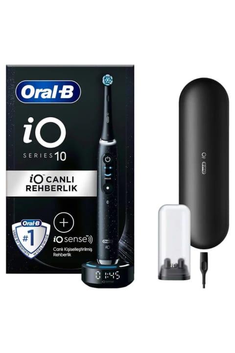 Oral-B iO10 مسواک برقی شارژی مشکی با پایه iO Sense