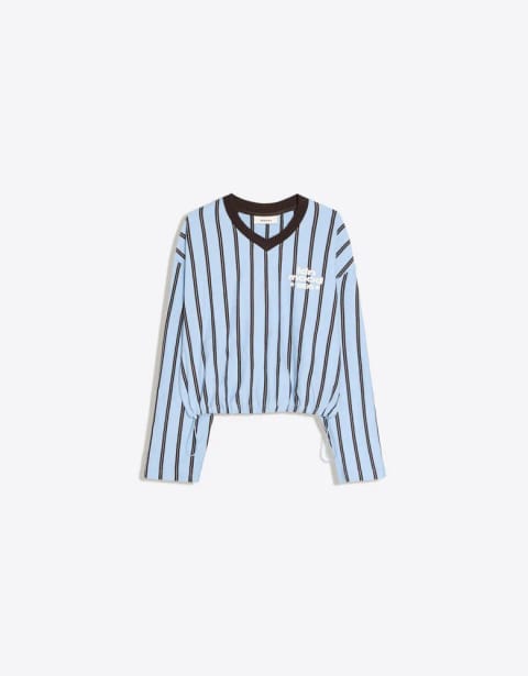 V-neck هودی طرحدار