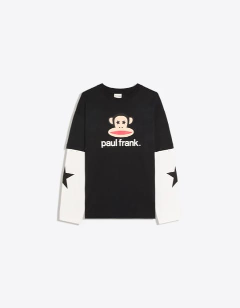 PAUL FRANK تیشرت طرحدار با آستین دولایه